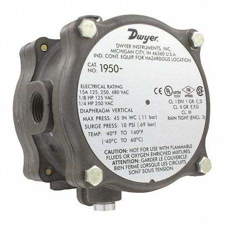 Dwyer 1950G-10-B-24-Na Pressure Switch